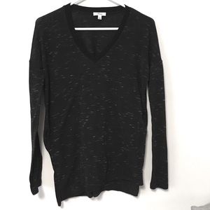 Aritzia | Black V-Neck Sweater